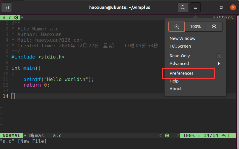 图片[2]-Ubuntu20.04修改终端字体的方法-天煜博客