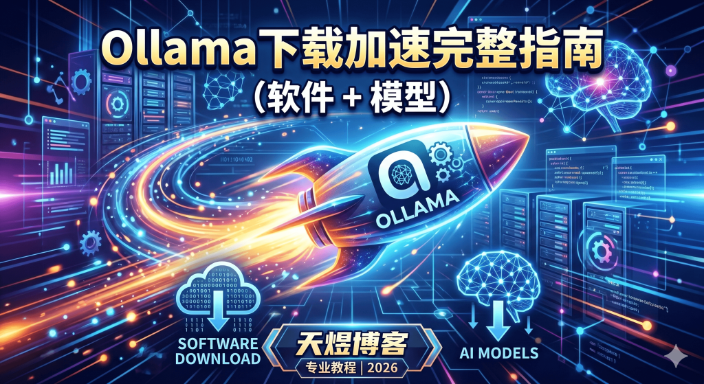 图片[1]-Ollama 下载加速完整指南（软件 + 模型）-天煜博客
